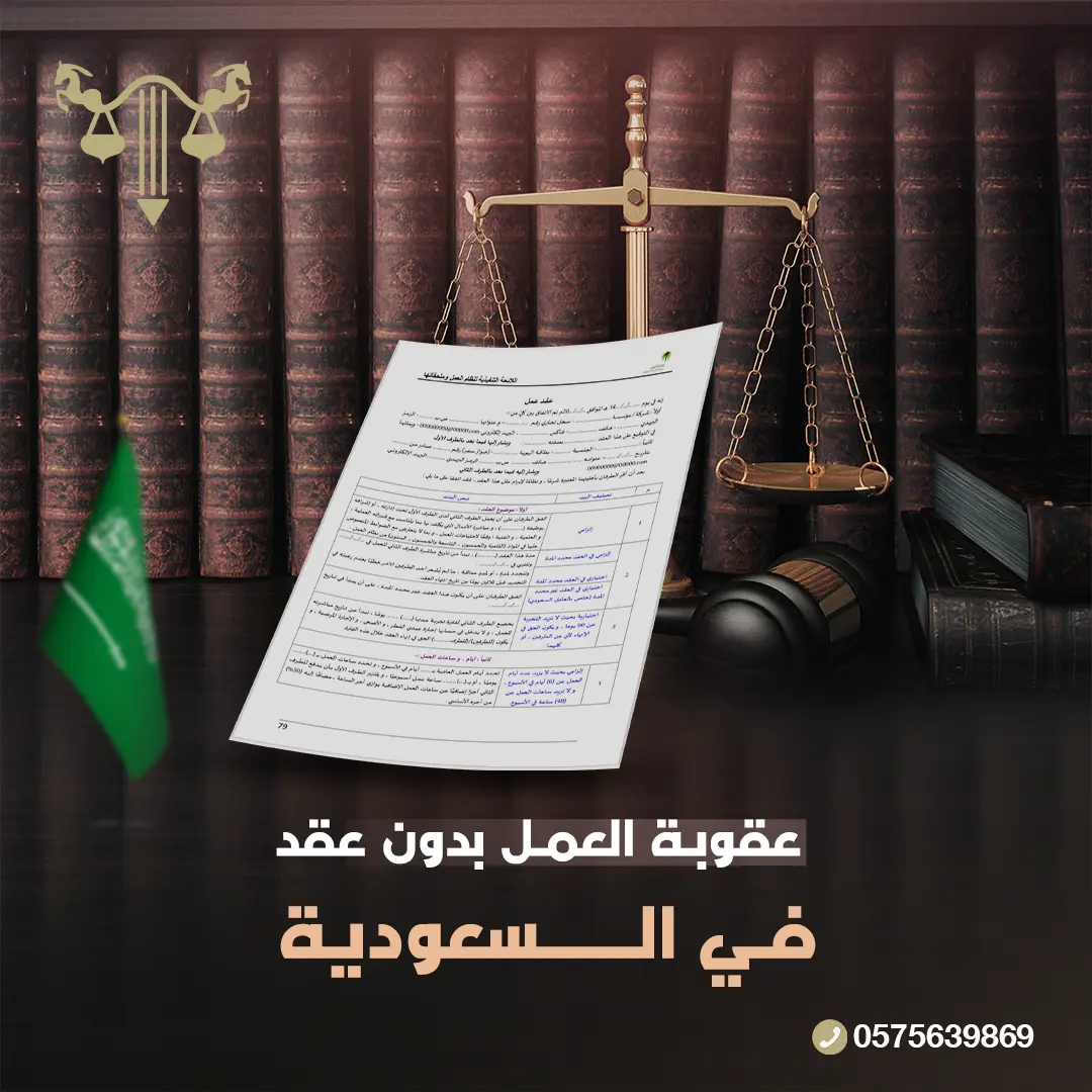 عقوبة العمل بدون عقد عمل في السعودية