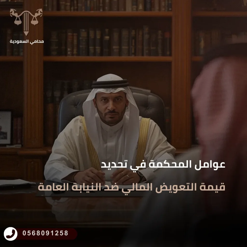 عوامل المحكمة في تحديد قيمة التعويض المالي ضد النيابة العامة